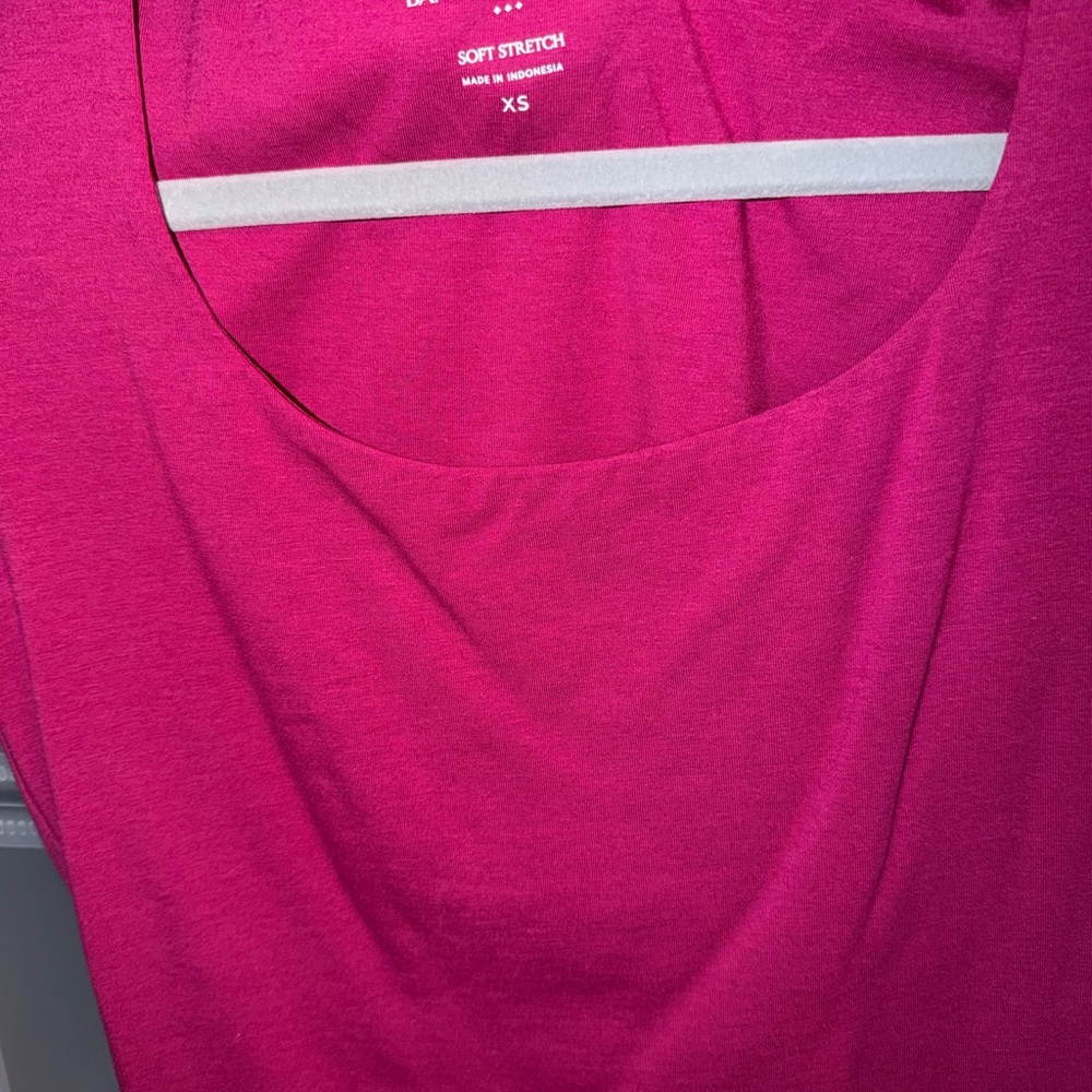 Banana Republic Bright Fuchsia Scoop Neck Top